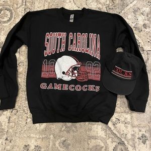South Carolina Game Cocks sweatshirt and hat - small
